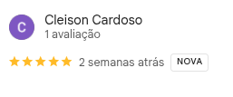 Avaliação de Cleison Cardoso